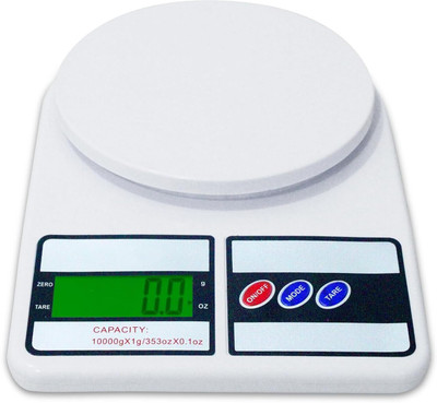 HIWAGA Multipurpose Portable Electronic Digital Kitchen Weighing Scale Weight Machine Weighing Scale(White)