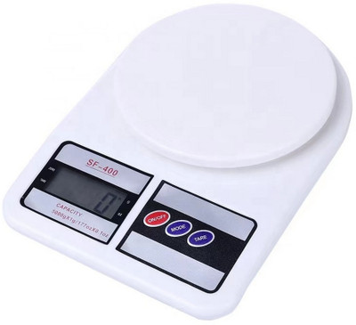 RB Point Perfect Portions Tare Function Kitchen Scale Weight Machine Weighing Scale(Off White)