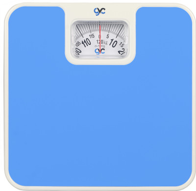 GVC Iron-Analog Weight Machine 120Kg Capacity - Personal Health Checkup Fitness Weighing Scale(Plain Blue)