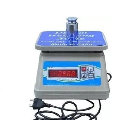 SOYEN SB ABS 30kg TO 1g auto highly durable rechargeable battery Weighing Scale(WHITE BLUE)