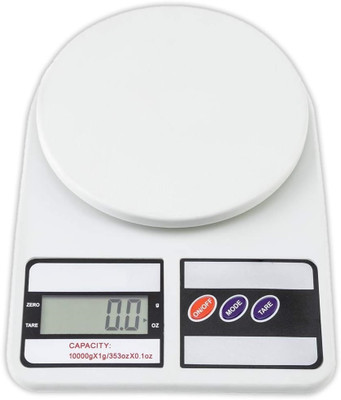 scrofa Multipurpose Portable Electronic Digital Weighing Scale Weight Machine Weighing Scale(White)