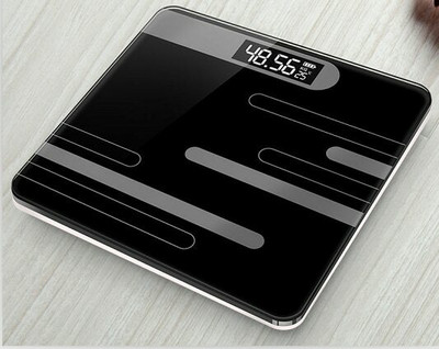 Dr care Electronic Weighing Scale Digital Smart Body Health LCD Display Glass Digital Weighing Scale(Black)