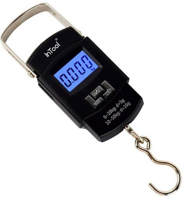 SBTs Portable Digital 50 Kg Weighing Scale with Metal Hook Weighing Scale(Black)
