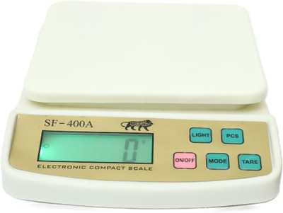 MSNL NEW SF-400A-AJ8-KITCHEN SCALE POWER-30KG-1GM, TARE FUNCTION, OVRELOAD INDICATOR Weighing Scale(Off-White)