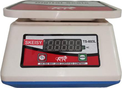 MSNL TS-803-L DOUBLE DISPLAY WEIGHING MACHINE AND POWER UP TO 30KGX1GM Weighing Scale(red/white)
