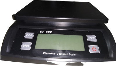 Skeisy SF_802 MACHINE POWER UP TO 30KGX1GM RECHARGEABLE BTTERY Weighing Scale(Black)