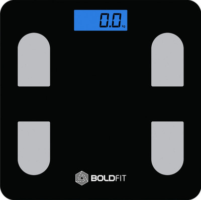 BOLDFIT Weight Machine for Human Weight Digital Weighing Scale(Black, Grey)