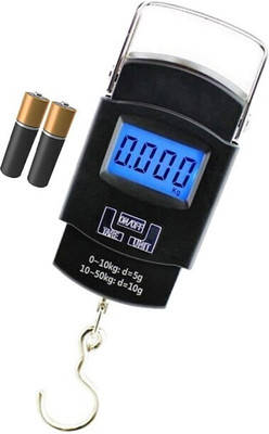 Hanging 50kg digital weight machine for luggage AHab25 Weighing Scale(Black)
