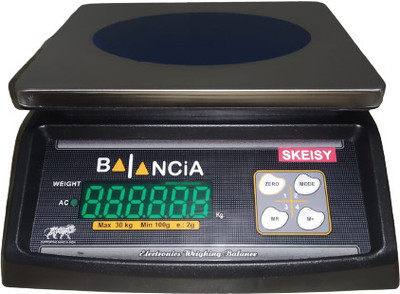 Skeisy steel bal new double display weighing machine and power up to 30kgx1gm Weighing Scale(Black, STEEL)