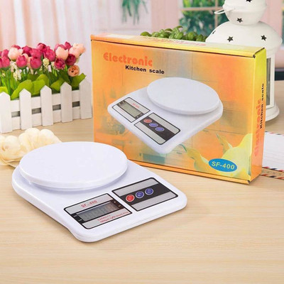 OMAAYAA Premium Multipurpose Portable Electronic Digital Weighting Scale(10Kg) Weighing Scale(White)