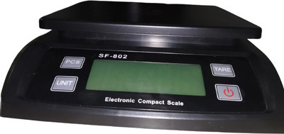 Skeisy NEW BLACK WEIGHING MACHINE POWER UP TO 30KGX1GM RECHARGEABLE BTTERY Weighing Scale(Black)