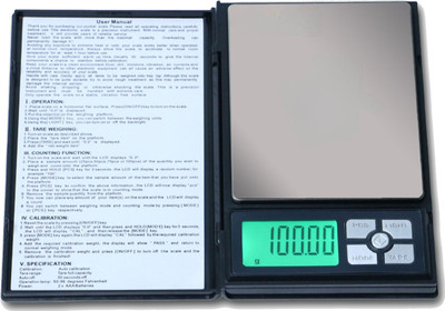 WEIGHOUSE 500 X 0.01 Gram High Accuracy Jewellery Notebook Weight Machine For Shop & Home Weighing Scale(Black)