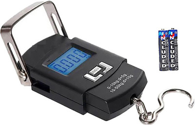 SBTs 50 Kg Hook Type Digital Led Screen Portable Luggage Weighing Scale C1223QA Weighing Scale(Black)