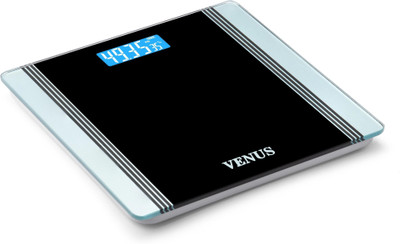Venus (India) EPS-1199 Digital Electronic LCD Personal Weight Machine Body Weighing Scale(Silver, Black)