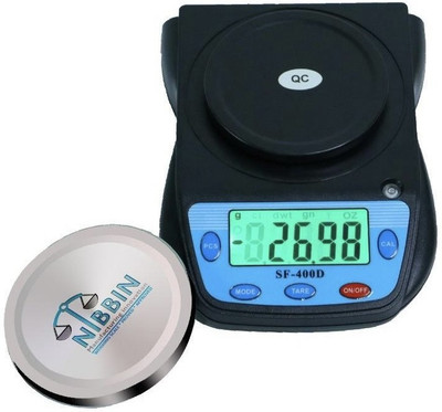 NIBBIN SF 400-D 500g x 0.01g Digital Jewellery Electronic Compact Weighing Scale(TM-22) Weighing Scale(Black)