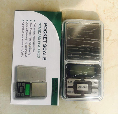 Jexix Mini Digital LCD Balance Weight Pocket Jewelry Diamond Scale-Silver Weighing Scale(Silver)