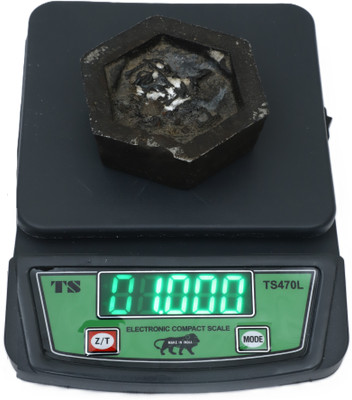Skeisy Ts-470-L Mini Grey kitchen scale power 10kg,1gm, tare, overload, led indicator Weighing Scale(Grey)