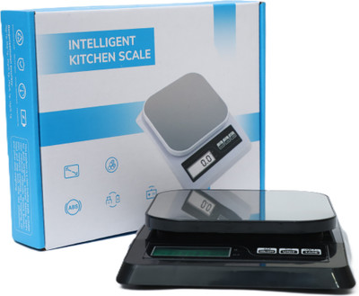 MSNL Sf-413-Steel plate mini kitchen scale power up to 10kg-1gm-With AAA battery Weighing Scale(Black)