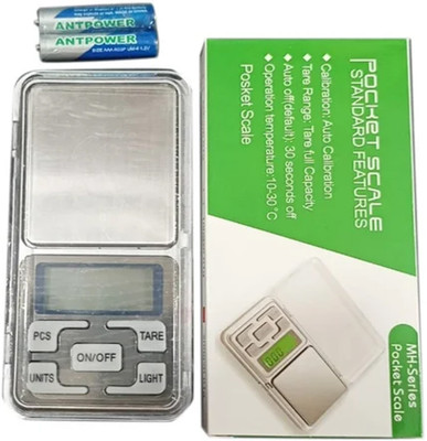 MH Series Pocket Scale Get Accurate Weighings in the Palm of Your Hand Weighing Scale(Silver)
