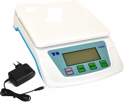 VBR's Group Kg Counter Weight Machine with 2AA Batteries & USB cable use for kitchen &Shop Weighing Scale(White)
