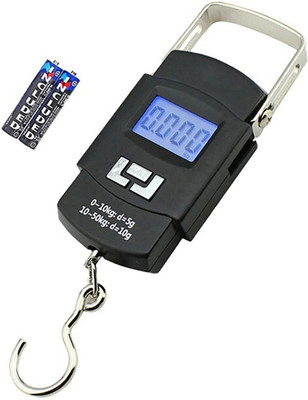 Glancing 50Kg Digital Weighing Machine For Luggage UGal198 Weighing Scale(Black)