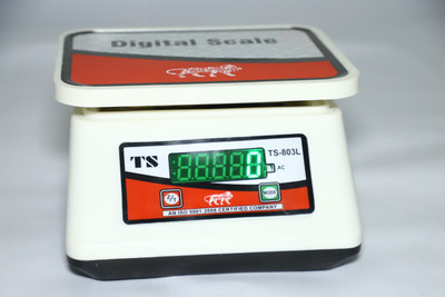 MSNL ts-803L up to 30kg/1gm new kitchen scale and rechargable battery with adaptor Weighing Scale(red/white)