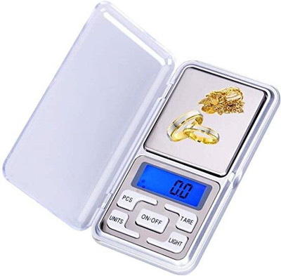 Nac Global 200gm Pocket Weight Scale for Small Material Weighing Machine (silver) Weighing Scale(Silver)
