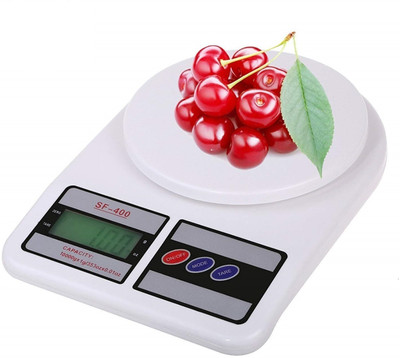 My Machine Electronic Digital Weight Scale LCD Kitchen Weight Scale Machine Measure Weighing Scale(White)