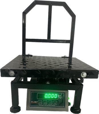 monet All in ONE 50Kg/100Kg/200kg Weighing Machine; 2Days Battery BAckup, Compact Weighing Scale(Heavy Duty; Midnight-Black; Weighing Scale for Shop)