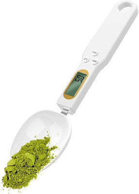 EBM Digital Spoon Scale for Kitchen | 500g/0.1g Accuracy | Tare Function. Weighing Scale(White)