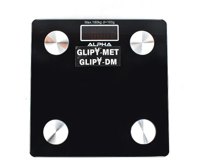Dishan Digital Body Fat Scale for LCD Display High Precision Sensors Accurate Weighing Scale(Black)