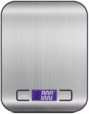 Qozent 10Kg Weight Machine with Fast Response Sensor for Shop, Home Weighing Scale(Silver)