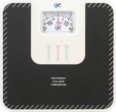 GVC Iron-Analog Weight Machine - Personal Health Checkup Fitness Weighing Scale Weighing Scale(Black)