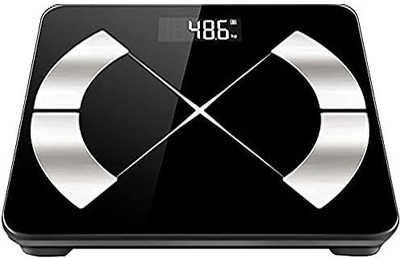 Maniya brothers Personal Digital Electronic LCD Display Digital Body Weight Machine Weighing Scale(Black)