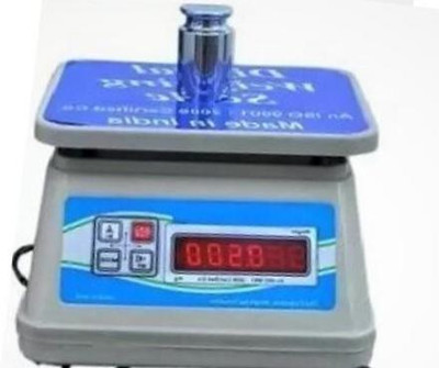 D-DEVOX SB ABS Double Display Machine INOX kitchen scale up to capacity 30kg with 1gm Weighing Scale(White)