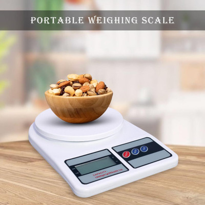 Triouz Enterprises 10 kg Digital Kitchen Scale Balance Multi-purpose weight measuring machine(3) Weighing Scale(White)