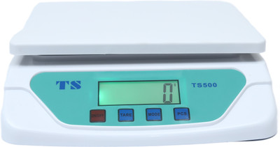 Skeisy TS-500 WEIGHING SCALE POWER UP TO 30KG/1GM AND POWER BY AA BATTERY Weighing Scale(White, SKY BLUE)