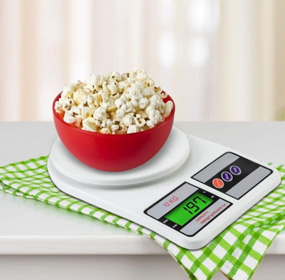 Unitech SF-400 Digital Kitchen Scale 10kg for Cooking, Baking, Portion & Diet Weighing Scale(Grey)