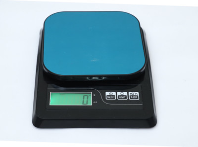 MSNL Black Sf-413-Steel plate kitchen scale power up to 10kg-1gm-With AAA battery Weighing Scale(Black)