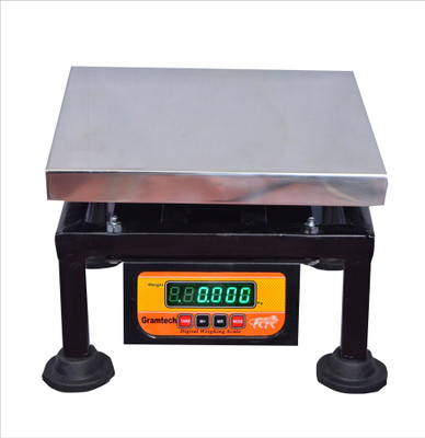 GRAMTECH Weight 100kg x 10g Weighing Scale Machine Double Display for Shop Weighing Scale(Silver)