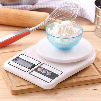 Orld Electronic Digital 1Gram-10 Kg Kitchen Food Weighing Scale*+ Weighing Scale(White)