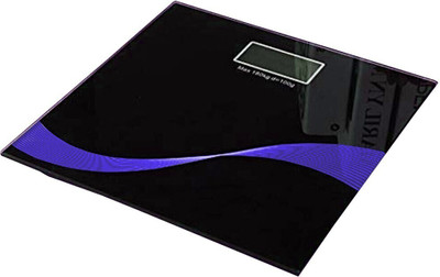 HRH New Heavy Duty Personal Digital Weight Machine With Large LCD Display Weighing Scale(Black)