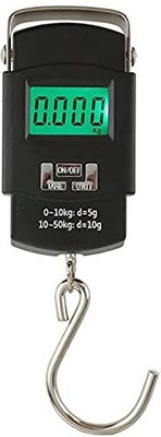 Camperdown 50Kg Portable Electronic Digital LCD Pocket Weighing Hanging Scale Travel Luggag Weighing Scale(Multicolor)