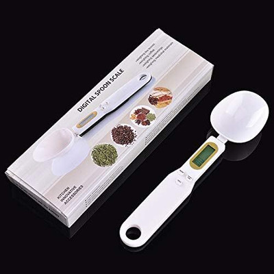 ActrovaX Portable Digital Spoon Scale Weigh up 1-500g Weighing Scale(White)