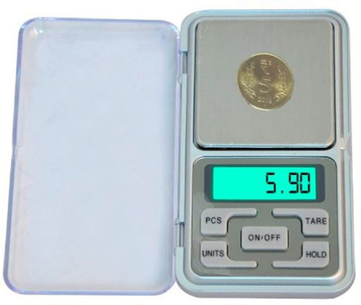 FuerDanni Mini Digital Pocket Scale 200gm Weighing Machine, 0.01 to 200 G, poket scale Weighing Scale(Silver)