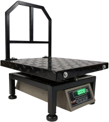 monet 200 kg MS/IRON Portable Weighing Machine with duel Display Weighing Scale(Black)