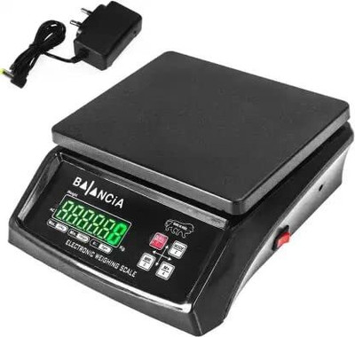 ClubComfort Balancia 30kg Electric Compact Scale With LED Display, Weighing Double Display Weighing Scale(Black)