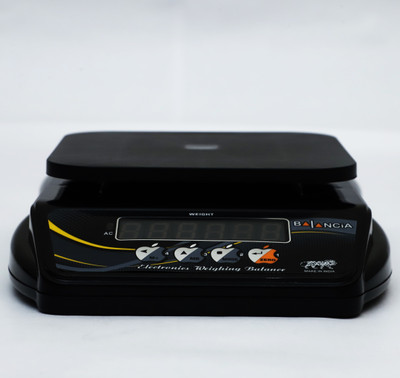 Skeisy SK 10KG X 1GM MINI BALANCIA WITH RECHARGEABLE BATTERY & RED DIGIT DISPLAY Weighing Scale(Black)