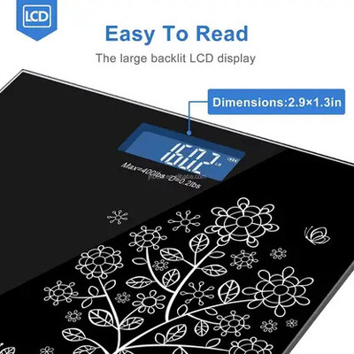 Sundhi Electronic Digital Personal Bathroom Weight Machin Weighing Scale (Dark Black) Weighing Scale(Black)