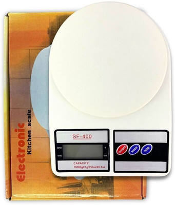 Bos Medicare Surgical Electronic Digital SF-400 10Kg Weight Kitchen Measuring for Grocery Product Weighing Scale(White)